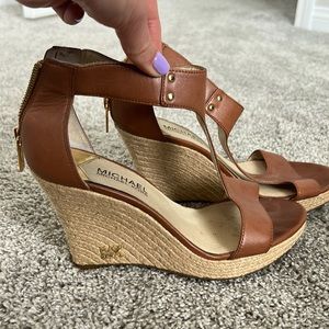 Michael Kors women’s size 8 brown wedges